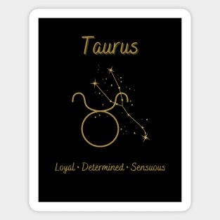 Astrology Collection - Taurus (Symbol & Constellation) Sticker